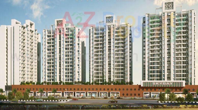 3D Elevation of real estate project Saarrthi Skybay located at Mahalunge, Pune, Maharashtra