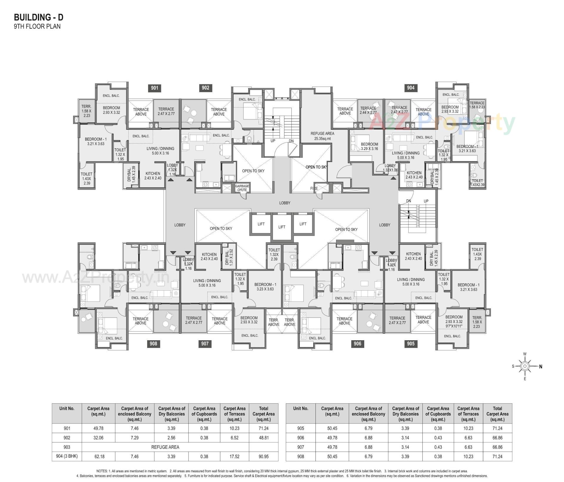 Layout of real estate project Saarrthi Skybay located at Mahalunge, Pune, Maharashtra