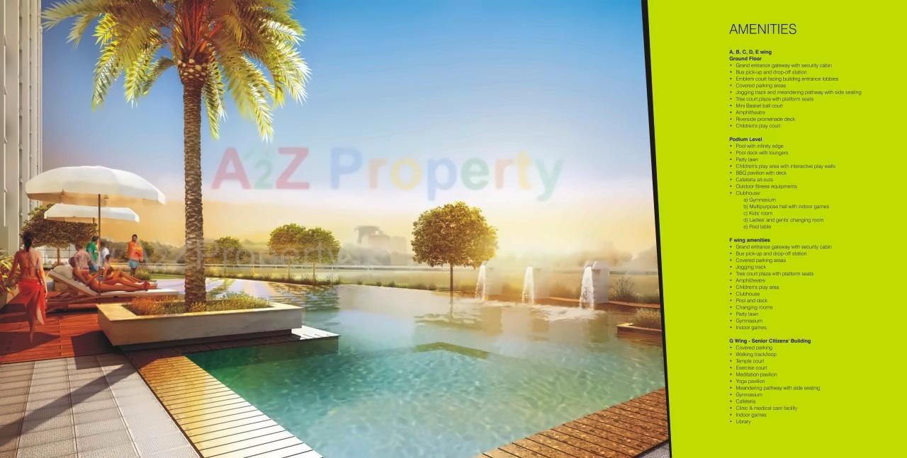 3D Elevation of real estate project Saarrthi Skybay located at Mahalunge, Pune, Maharashtra