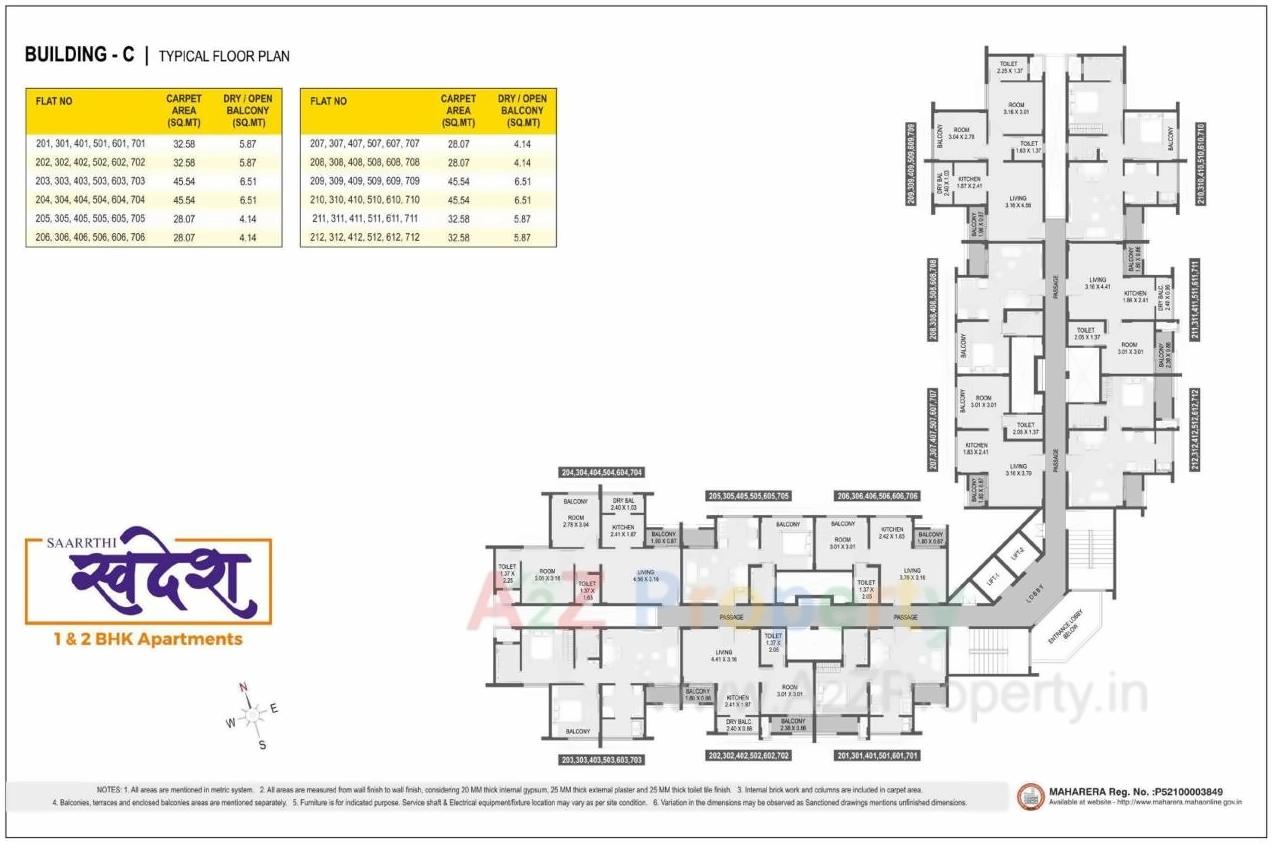 Layout of real estate project Saarrthi Swadesh located at Jambhul, Pune, Maharashtra