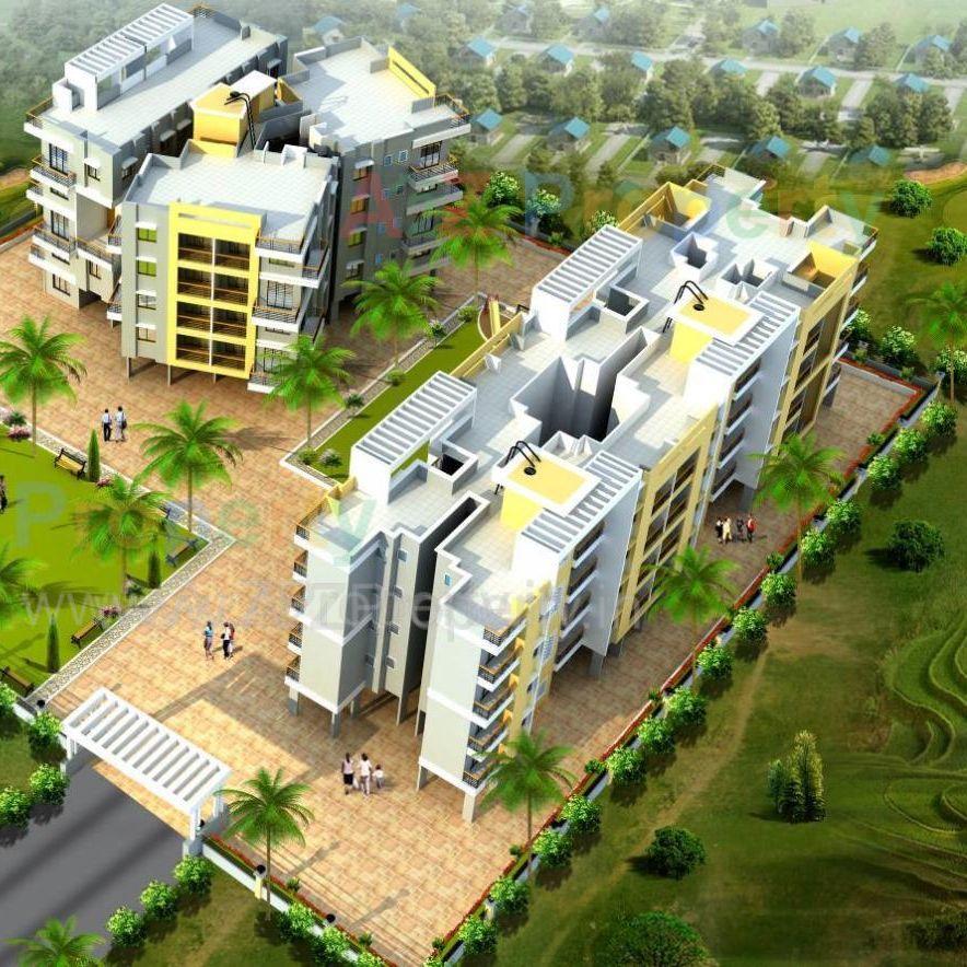 3D Elevation of real estate project Saarvi Nisarg located at Alefata-nv, Pune, Maharashtra