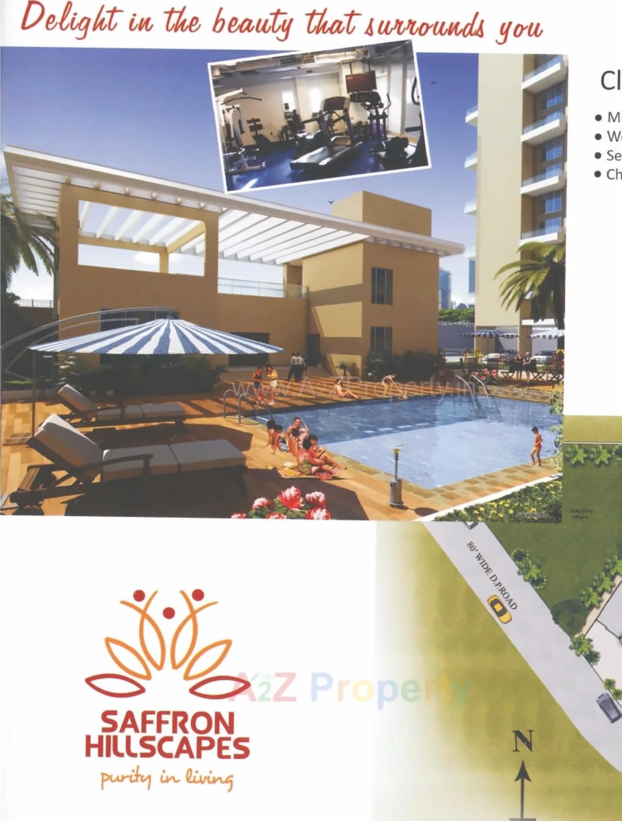 3D Elevation of real estate project Saffron Hillscapes located at Mohammadwadi, Pune, Maharashtra