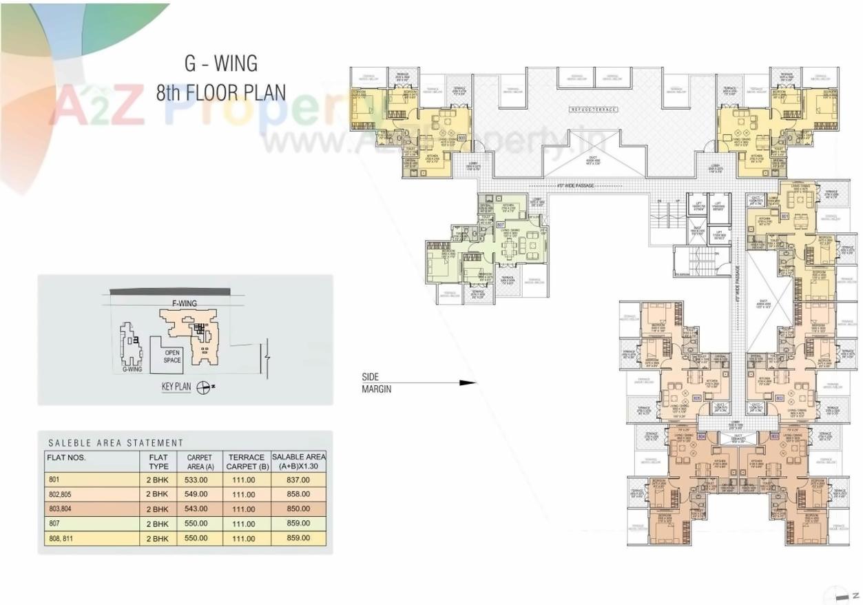 Layout of real estate project Saheels Fortune Park Ii located at Pimpri-chinchawad-m-corp, Pune, Maharashtra
