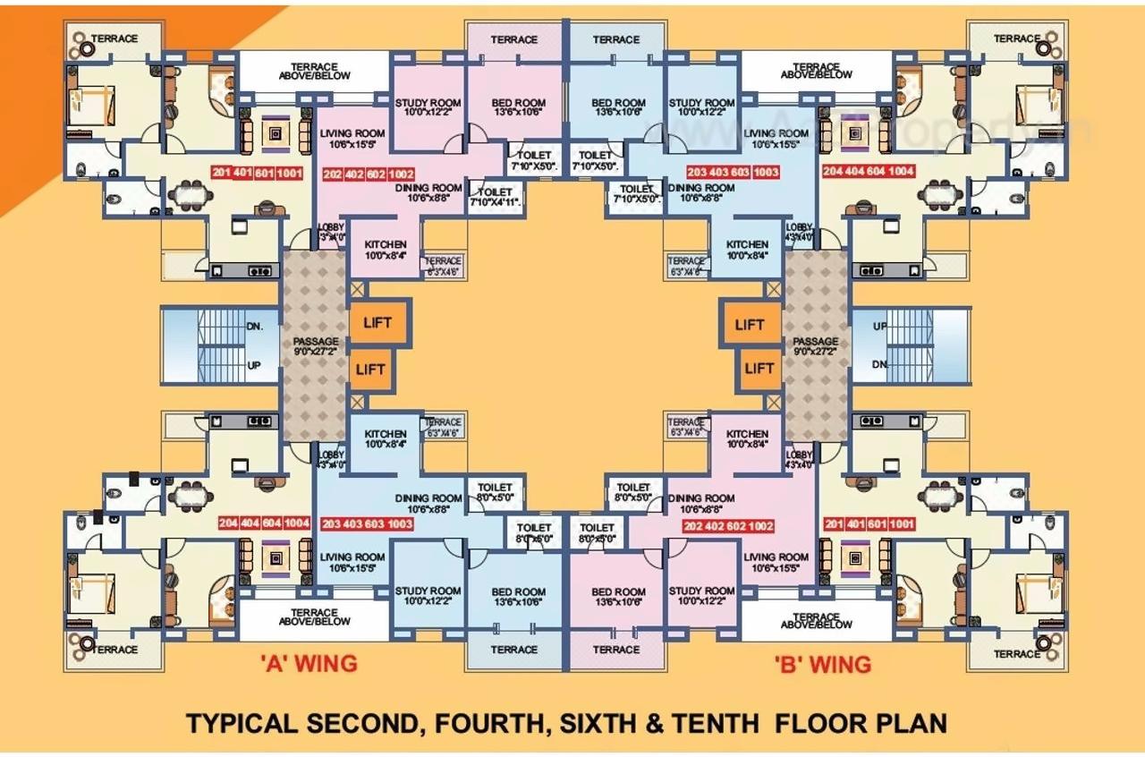 Layout of real estate project Sahil Heights located at Pimpri-chinchawad-m-corp, Pune, Maharashtra