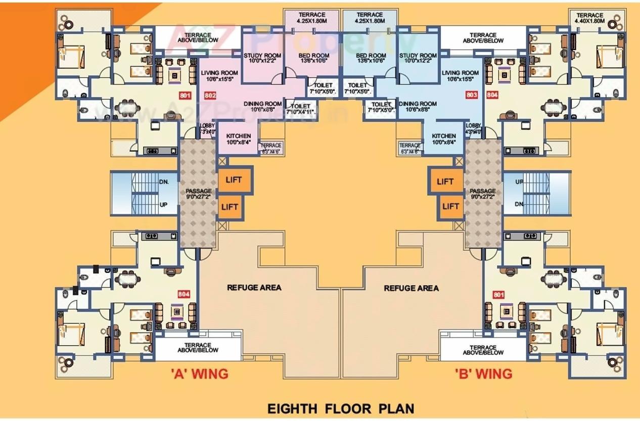 Layout of real estate project Sahil Heights located at Pimpri-chinchawad-m-corp, Pune, Maharashtra