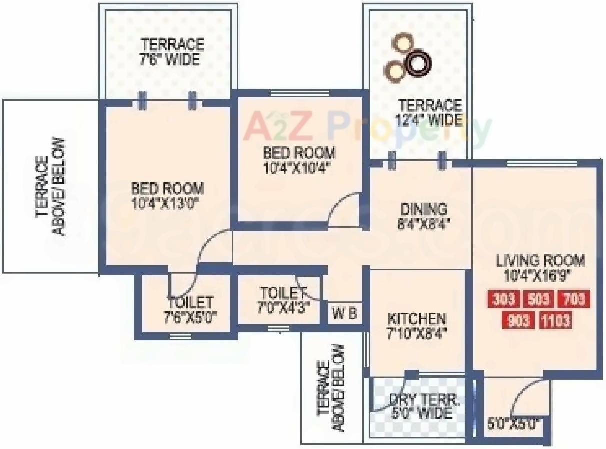 Layout of real estate project Sahil Vighnesh Residency located at Wakad, Pune, Maharashtra