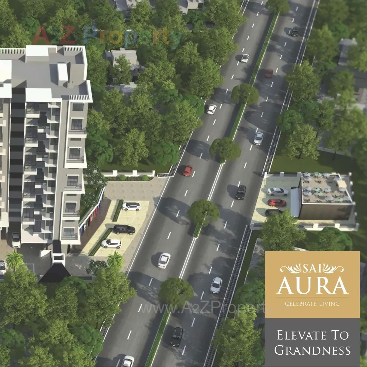 3D Elevation of real estate project Sai Aura located at Pimpri-chinchawad-m-corp, Pune, Maharashtra