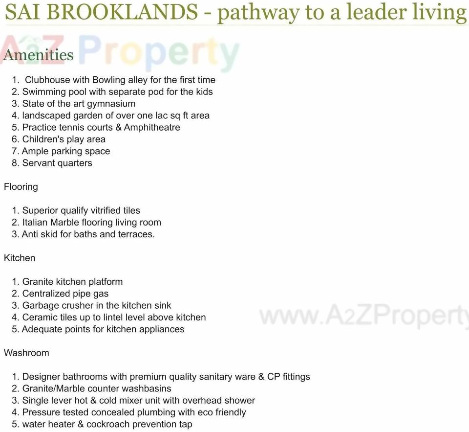 Image 26125 2 of real estate project Sai Brooklands located at Takave-kh, Pune, Maharashtra