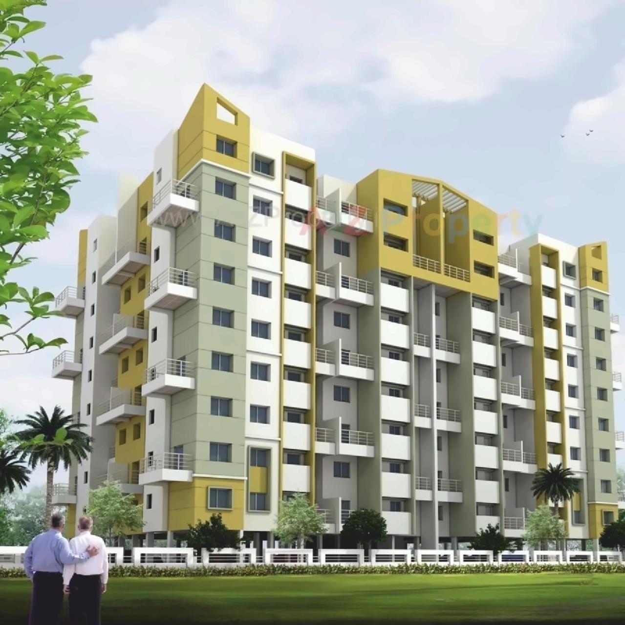 3D Elevation of real estate project Sai Krupa Residency located at Lohgaon, Pune, Maharashtra