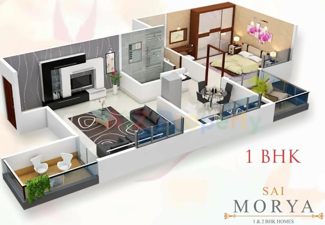 Layout of real estate project Sai Morya located at Pimpri-chinchawad-m-corp, Pune, Maharashtra