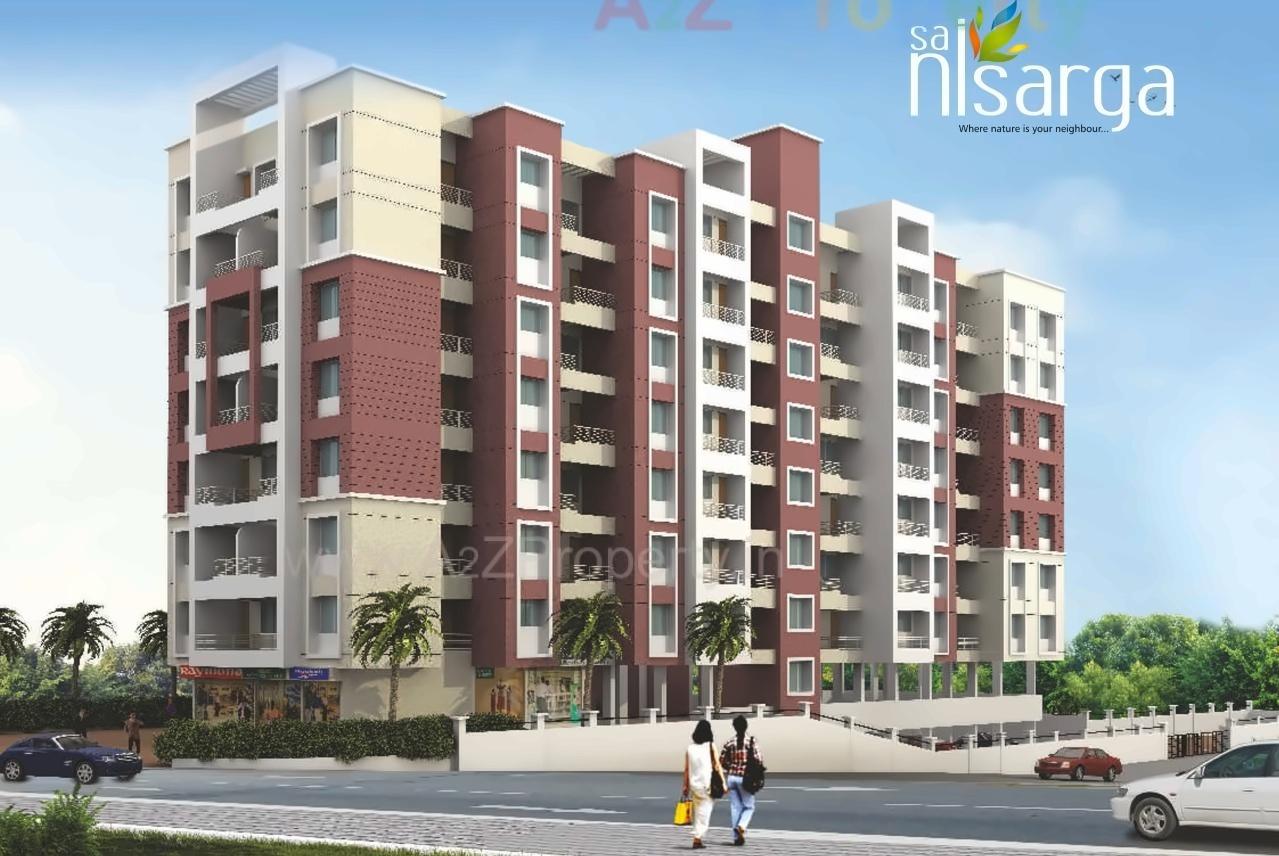 3D Elevation of real estate project Sai Nisarga Project located at Pune-m-corp, Pune, Maharashtra