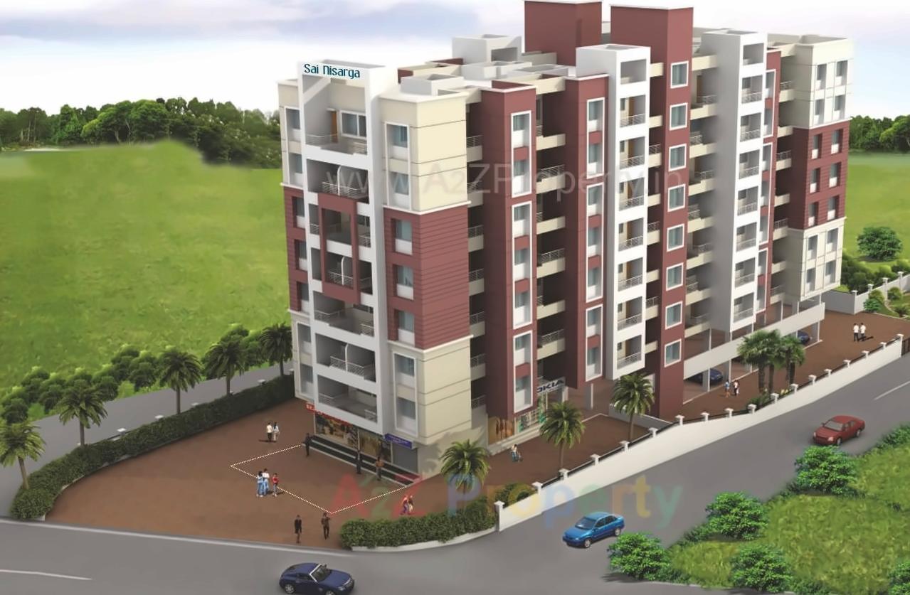 3D Elevation of real estate project Sai Nisarga Project located at Pune-m-corp, Pune, Maharashtra