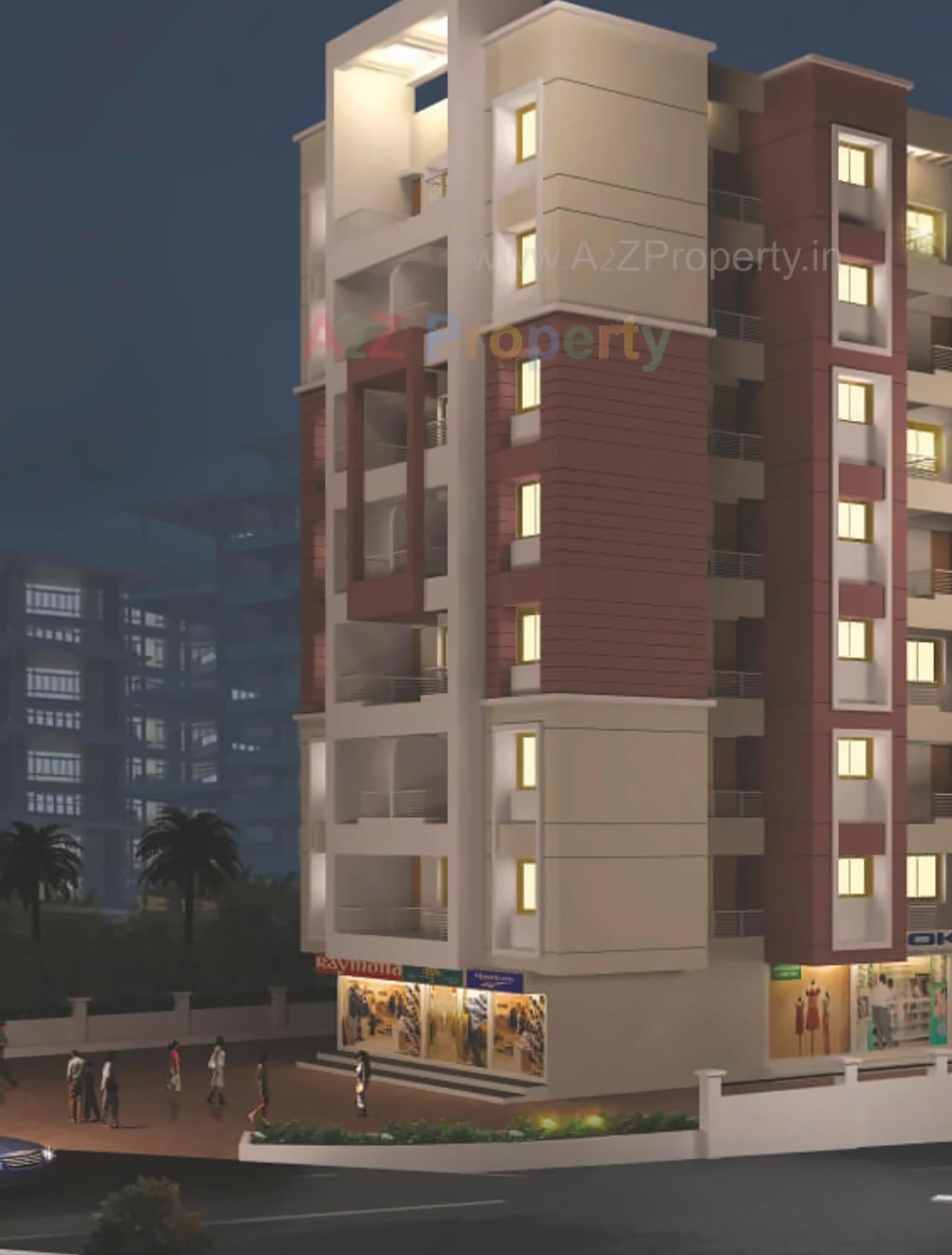 3D Elevation of real estate project Sai Nisarga Project located at Pune-m-corp, Pune, Maharashtra