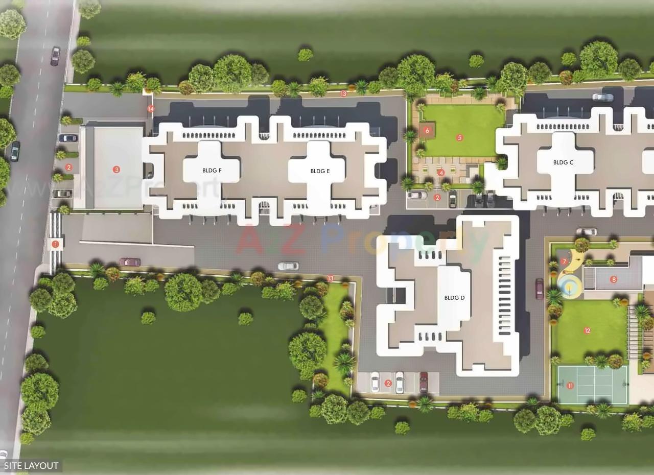 Layout of real estate project Sai Samarth Construction The West Ford located at Pimpale-saudagar, Pune, Maharashtra