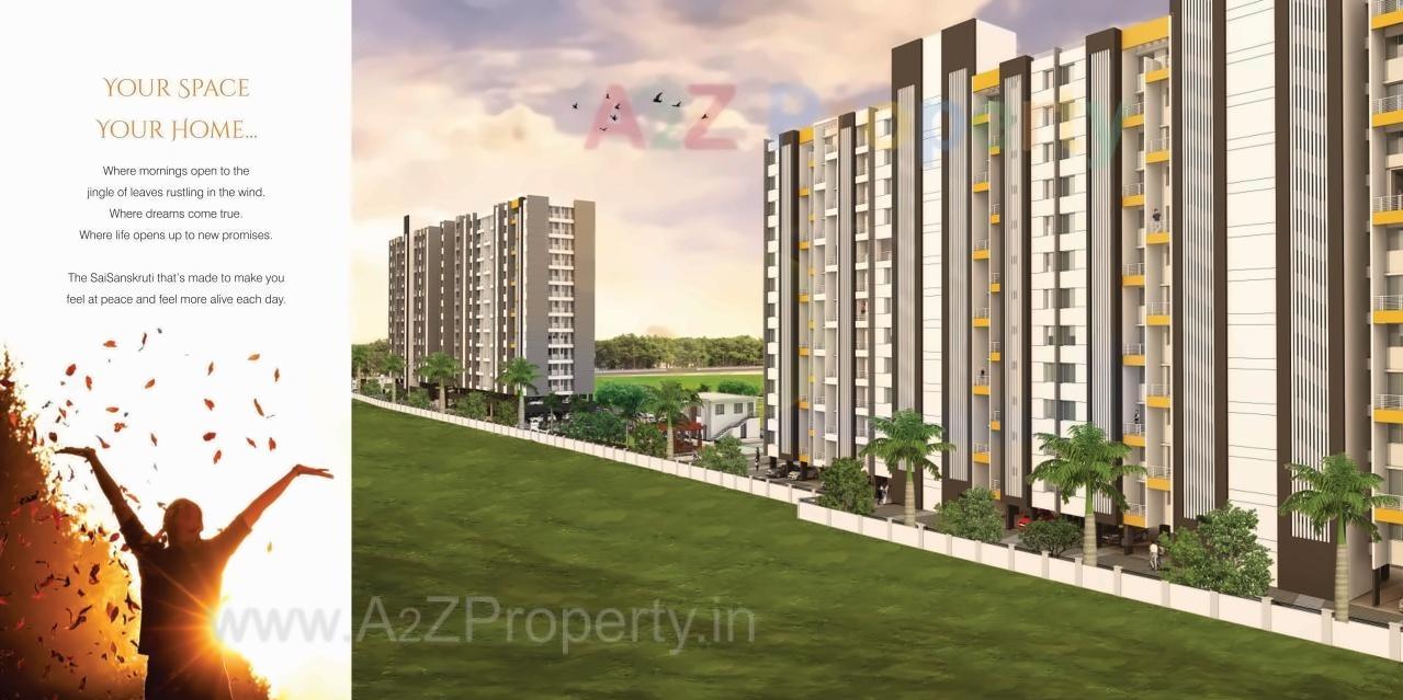 3D Elevation of real estate project Sai Sanskruti located at Yawalewadi, Pune, Maharashtra