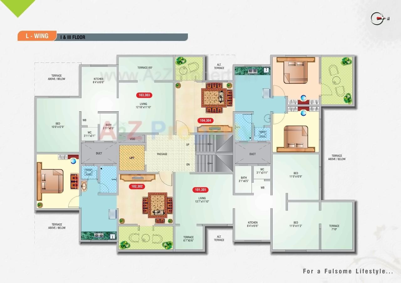 Layout of real estate project Sai Shraddha Park B C D E F G H J K L Project located at Pimpri-chinchawad-m-corp, Pune, Maharashtra