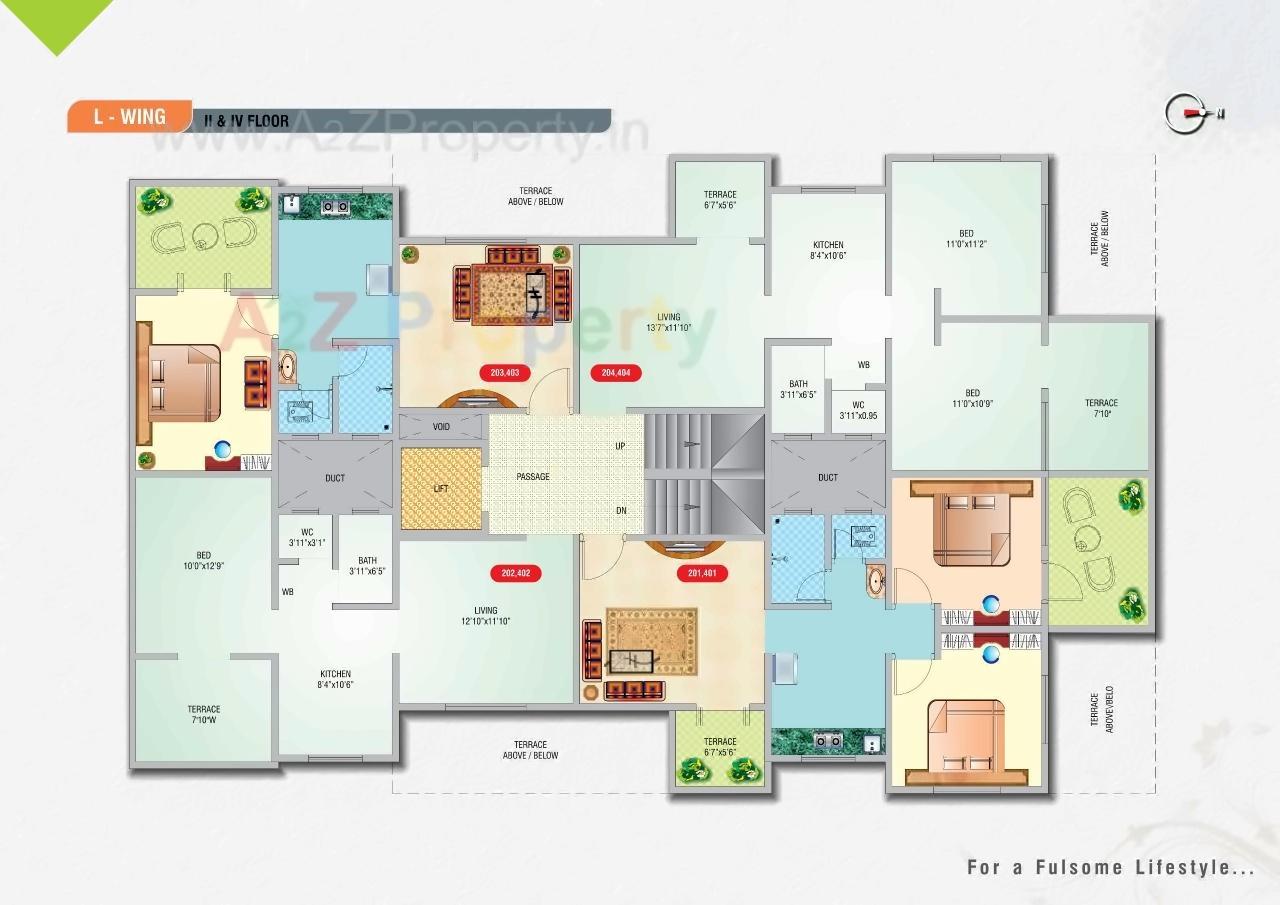 Layout of real estate project Sai Shraddha Park B C D E F G H J K L Project located at Pimpri-chinchawad-m-corp, Pune, Maharashtra