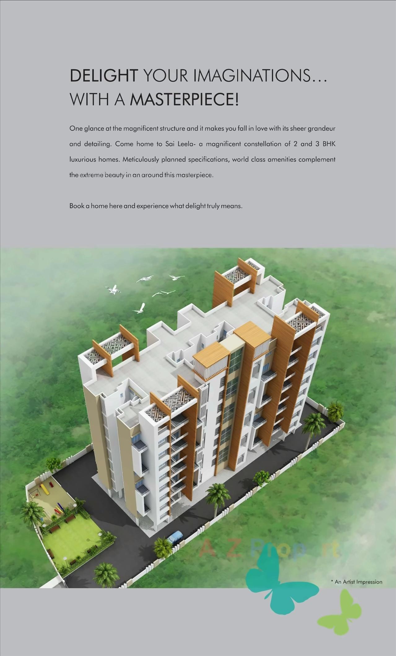 3D Elevation of real estate project Sais Leela located at Pimpri-chinchawad-m-corp, Pune, Maharashtra