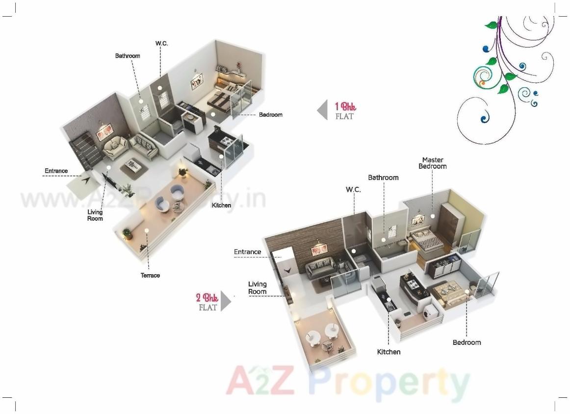 Layout of real estate project Salvia located at Bhosari, Pune, Maharashtra