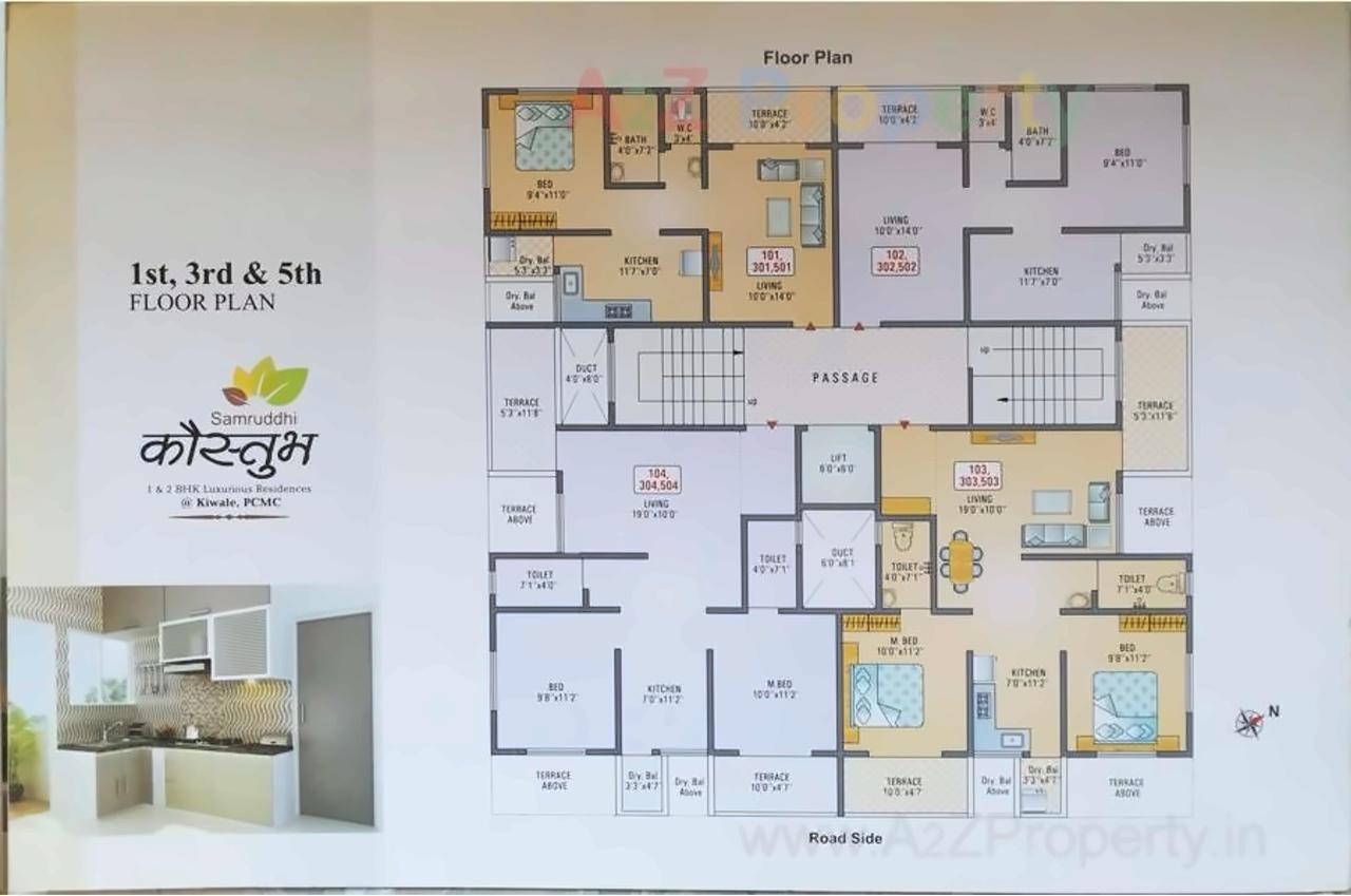 Layout of real estate project Samruddhi Kaustubh located at Kivale, Pune, Maharashtra