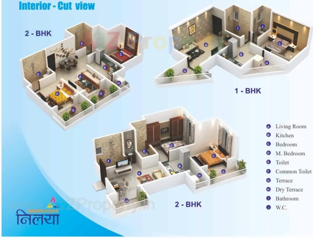 Layout of real estate project Samruddhi Nilaya located at Kivale, Pune, Maharashtra