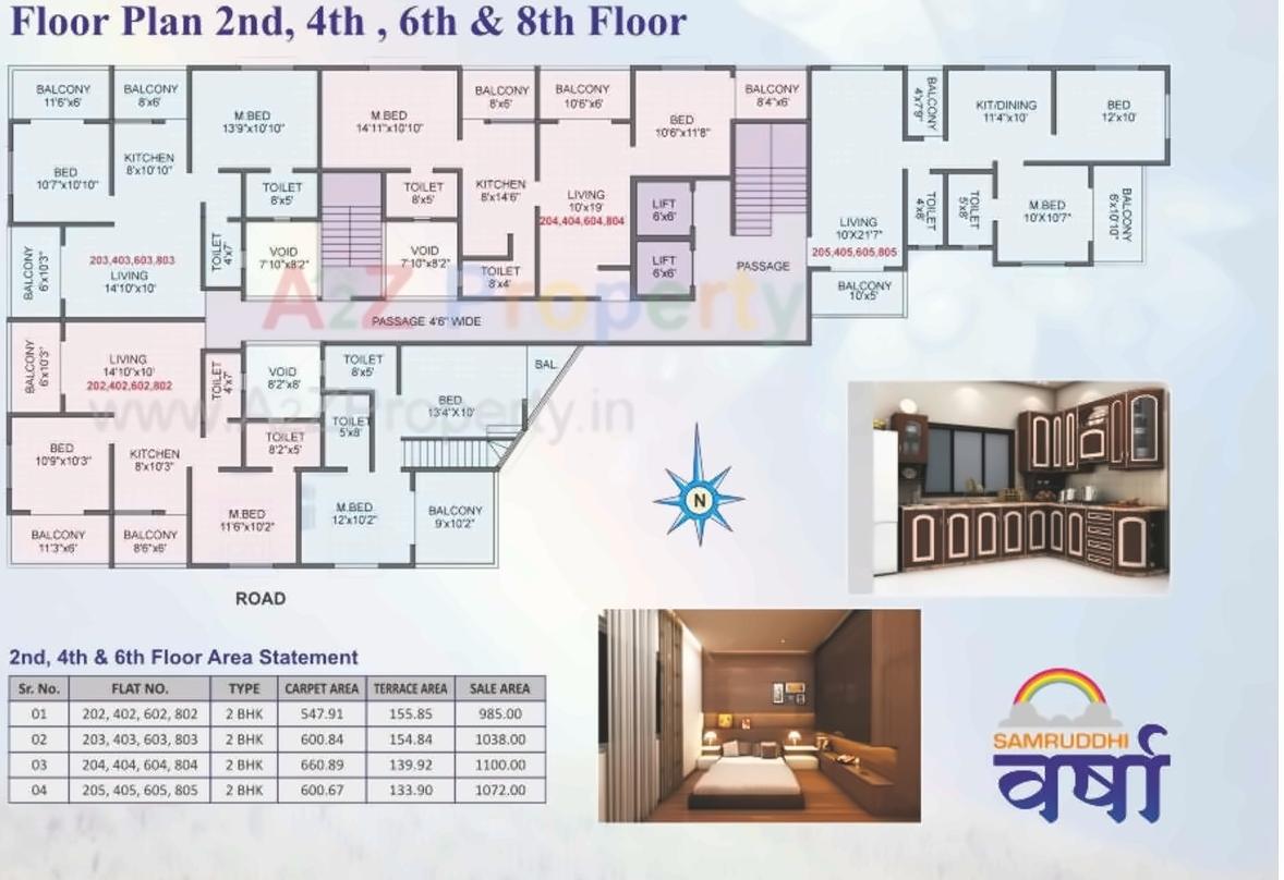 Layout of real estate project Samruddhi Varsha located at Pimpri-chinchawad-m-corp, Pune, Maharashtra