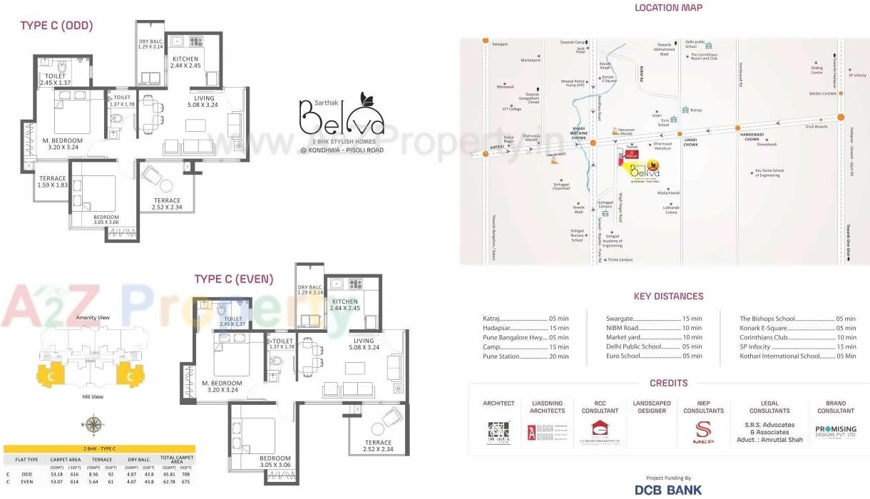 Layout of real estate project Sarthak Belva located at Pisoli, Pune, Maharashtra