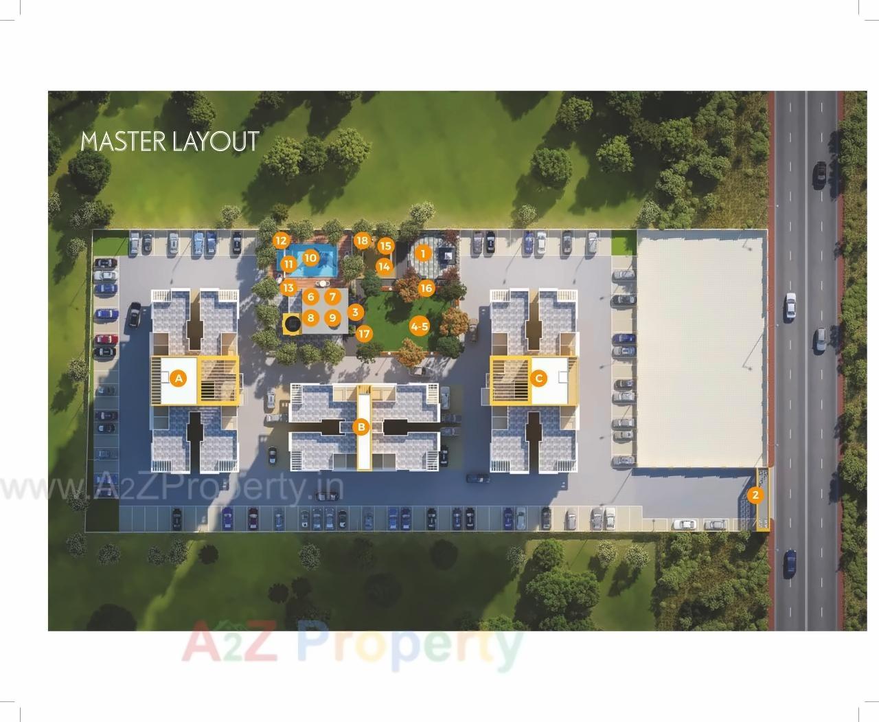 Layout of real estate project Savali Saffron located at Mundhawa, Pune, Maharashtra
