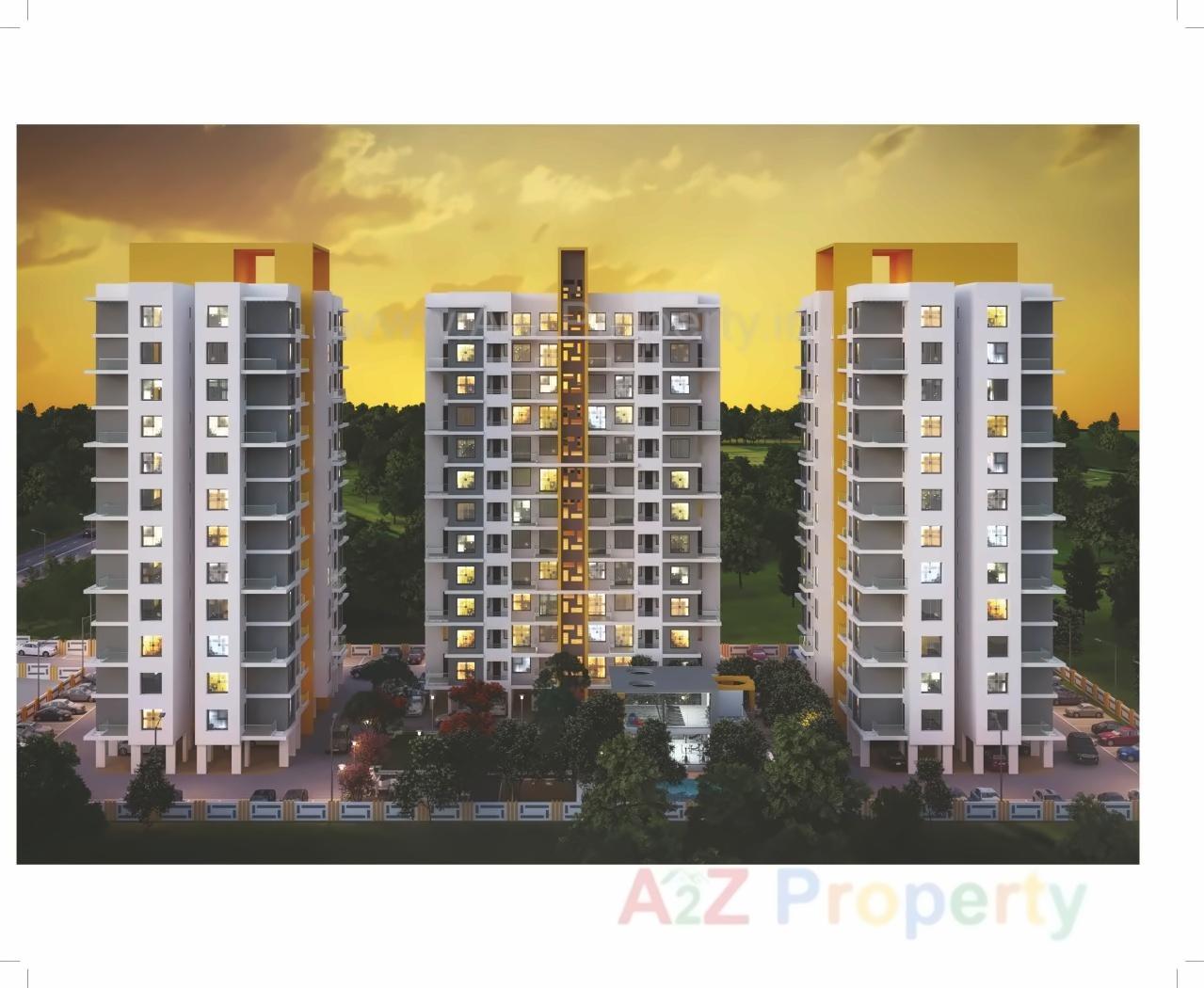 3D Elevation of real estate project Savali Saffron located at Mundhawa, Pune, Maharashtra