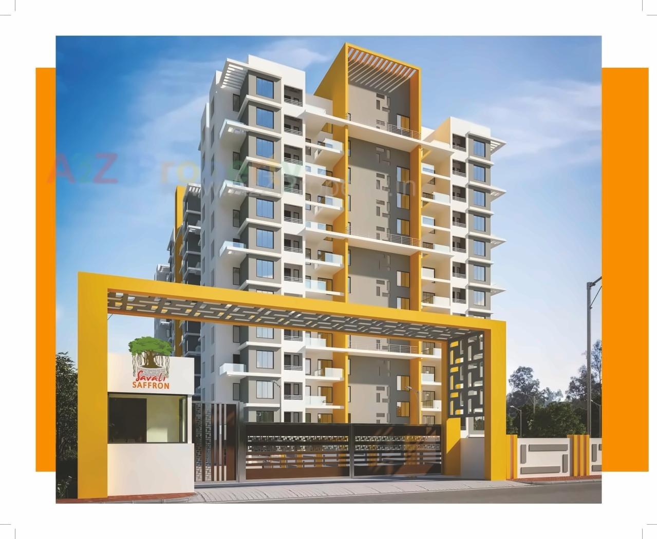 3D Elevation of real estate project Savali Saffron located at Mundhawa, Pune, Maharashtra