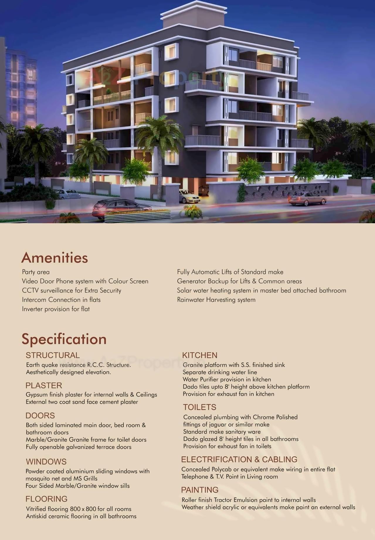 3D Elevation of real estate project Sentosa Palm located at Wakad, Pune, Maharashtra