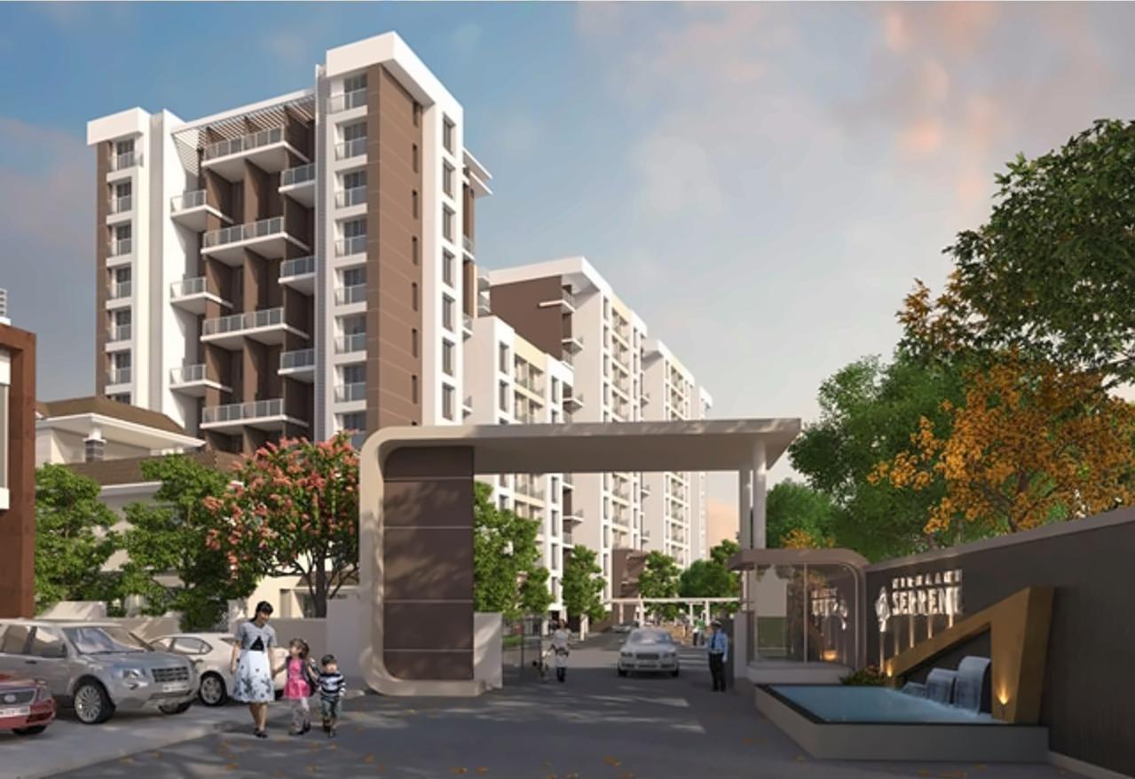 3D Elevation of real estate project Serrene located at Undri, Pune, Maharashtra