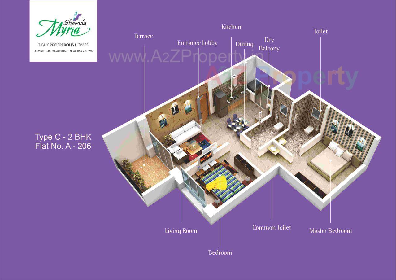 3 (1) of real estate project Sharada Myria B located at Kirkatwadi, Pune, Maharashtra