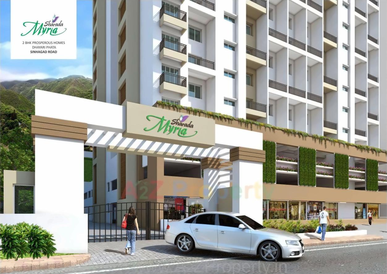 3D Elevation of real estate project Sharada Myria located at Kirkatwadi, Pune, Maharashtra