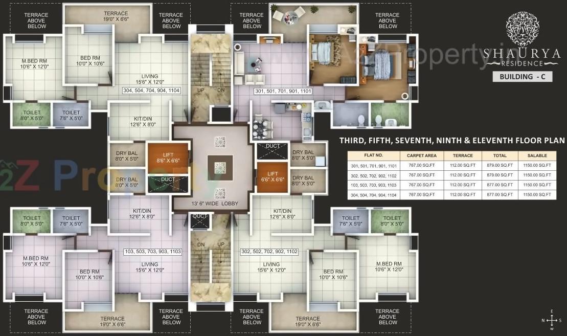 Layout of real estate project Shaurya Residence located at Lohgaon, Pune, Maharashtra