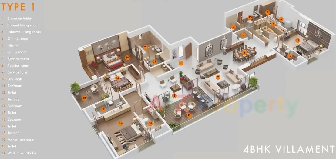 Layout of real estate project Shiloh located at Pune-m-corp, Pune, Maharashtra
