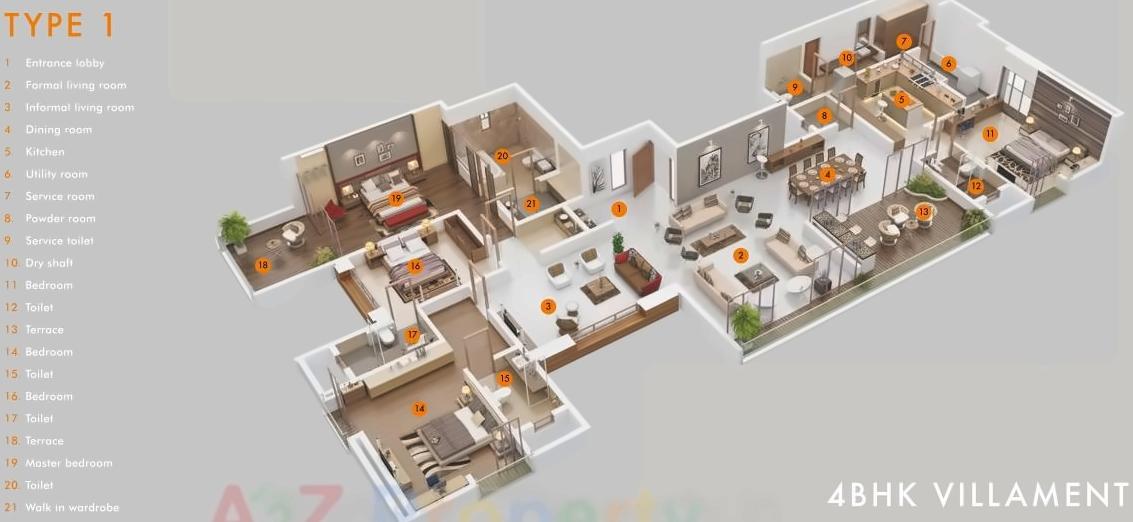 Layout of real estate project Shiloh located at Pune-m-corp, Pune, Maharashtra
