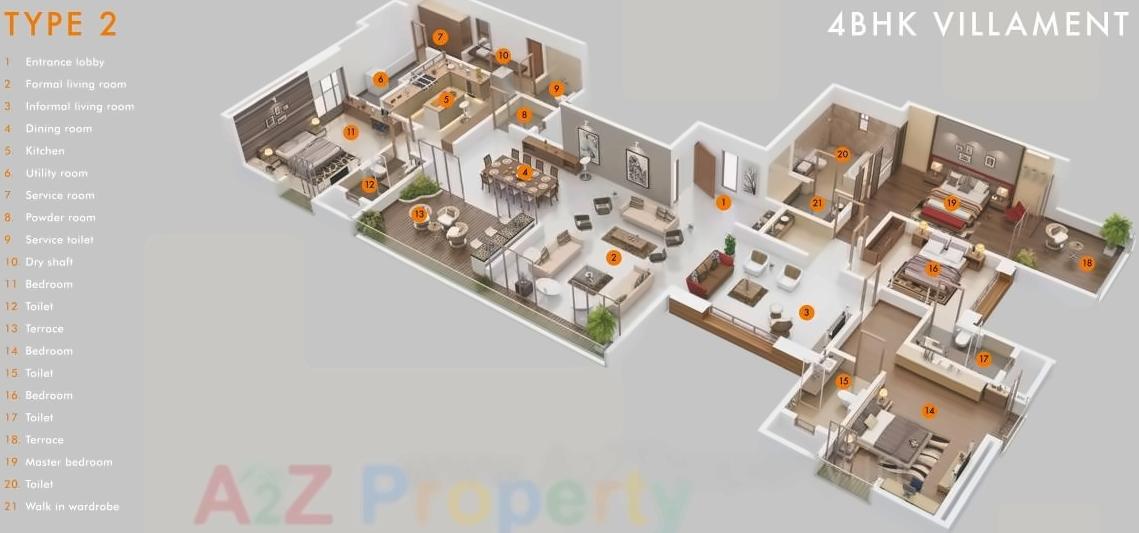 Layout of real estate project Shiloh located at Pune-m-corp, Pune, Maharashtra