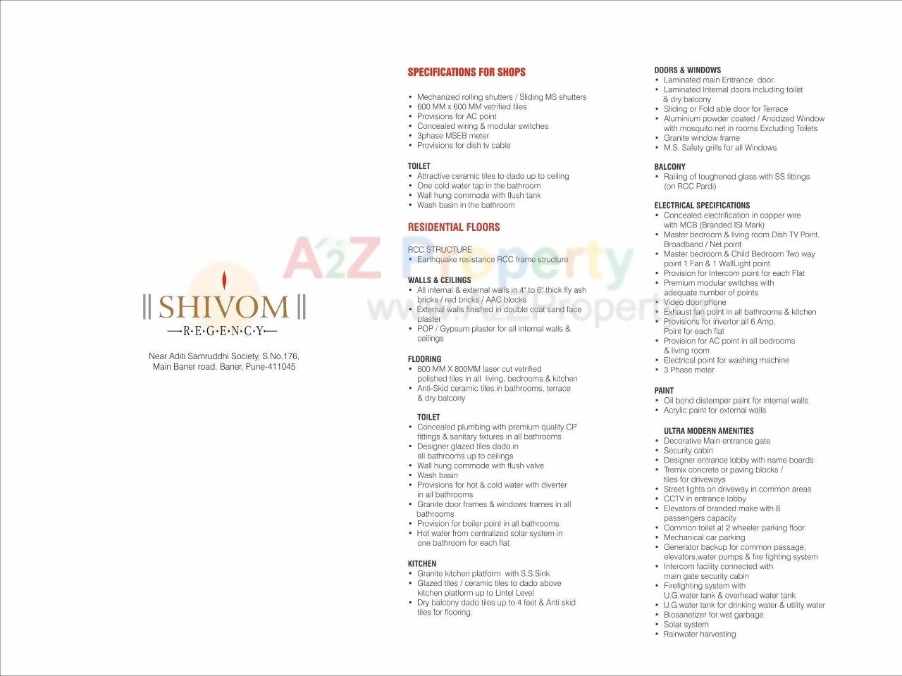  of real estate project Shivom Regency located at Baner, Pune, Maharashtra