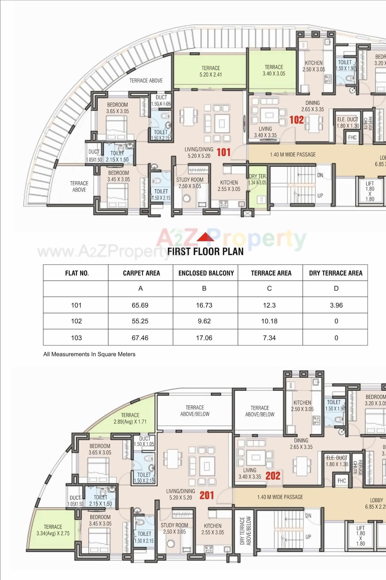 Layout of real estate project Shivom Regency located at Baner, Pune, Maharashtra