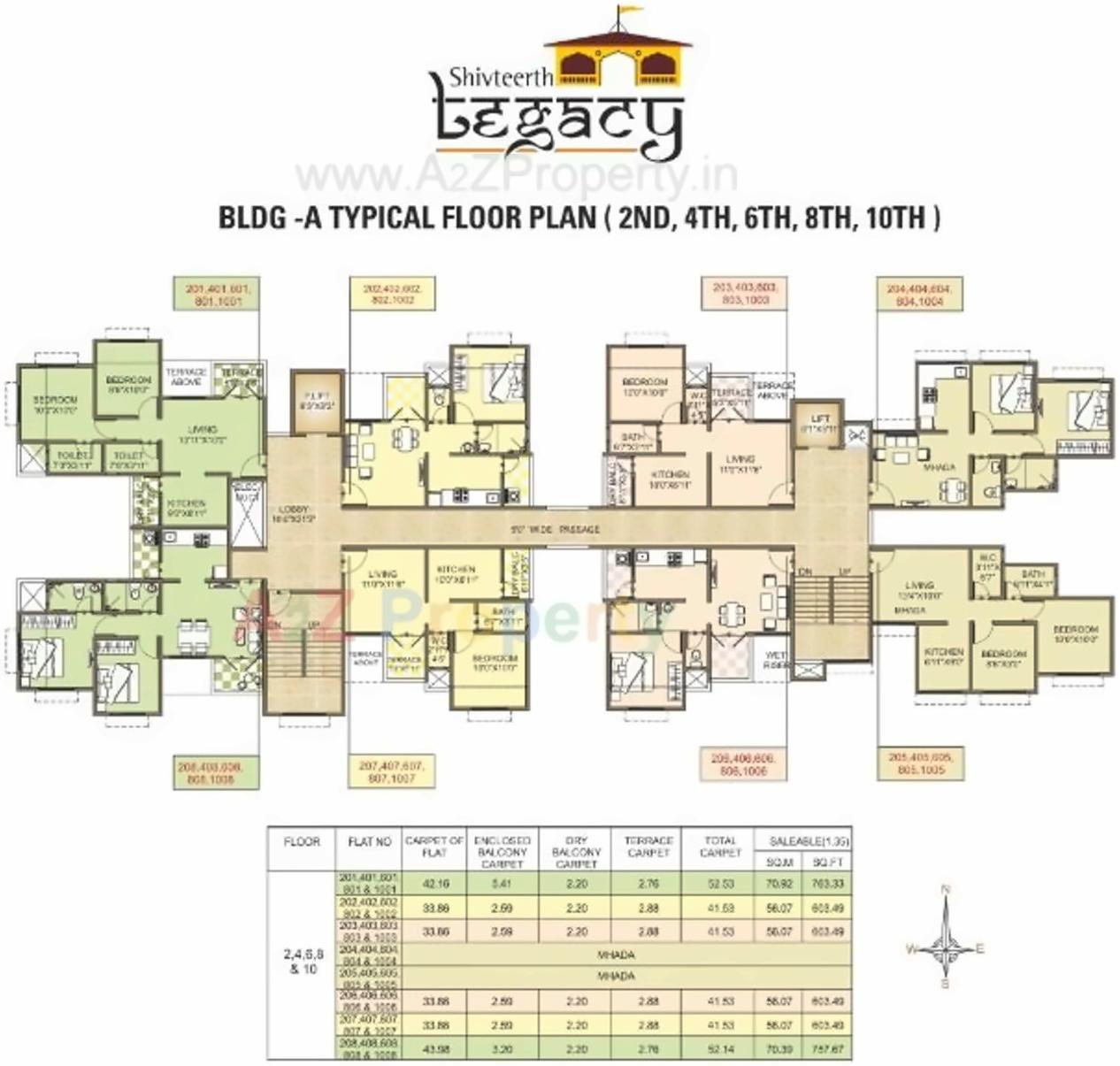 Layout of real estate project Shivteerth Legacy located at Pimpri-chinchawad-m-corp, Pune, Maharashtra