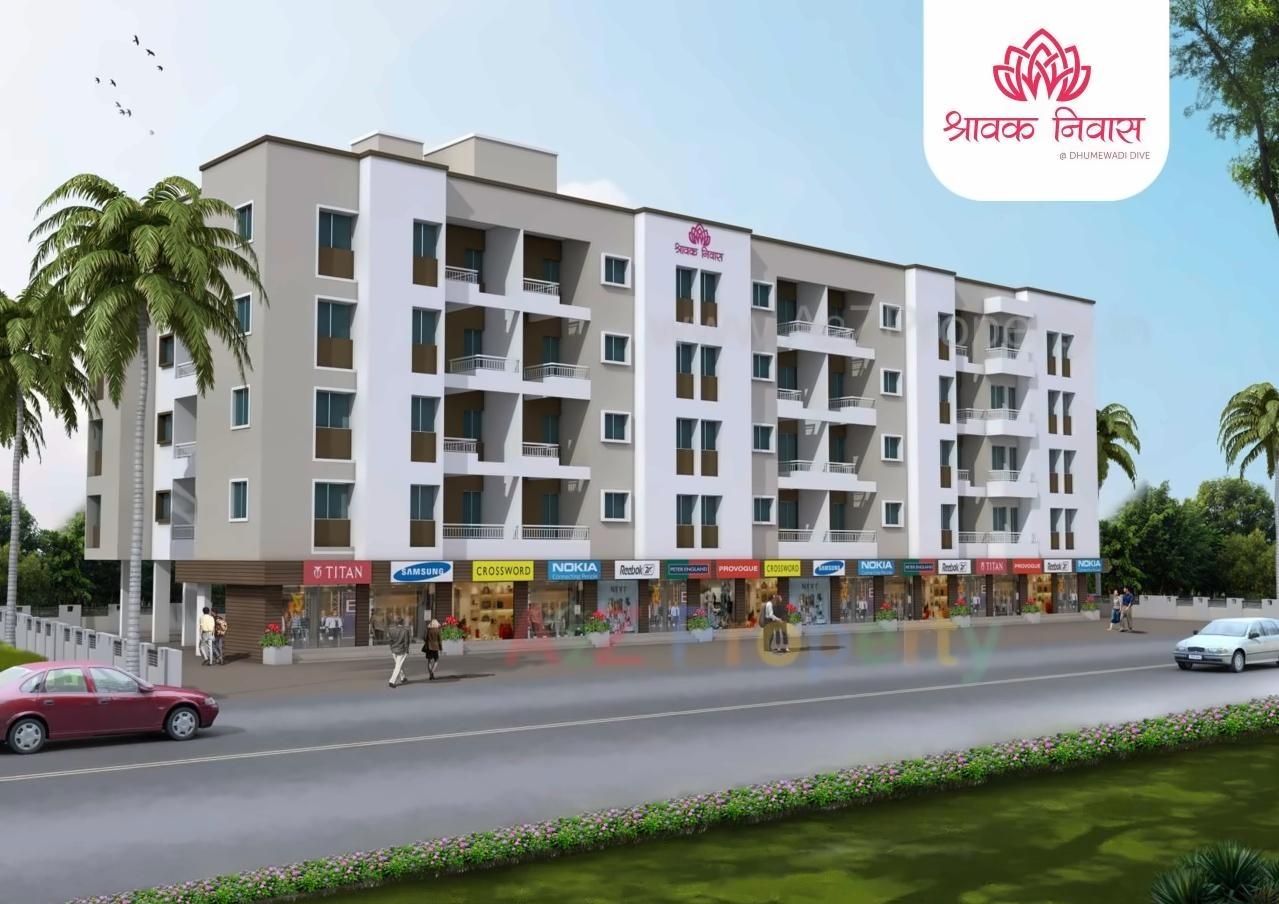 3D Elevation of real estate project Shravak Niwas located at Dive, Pune, Maharashtra