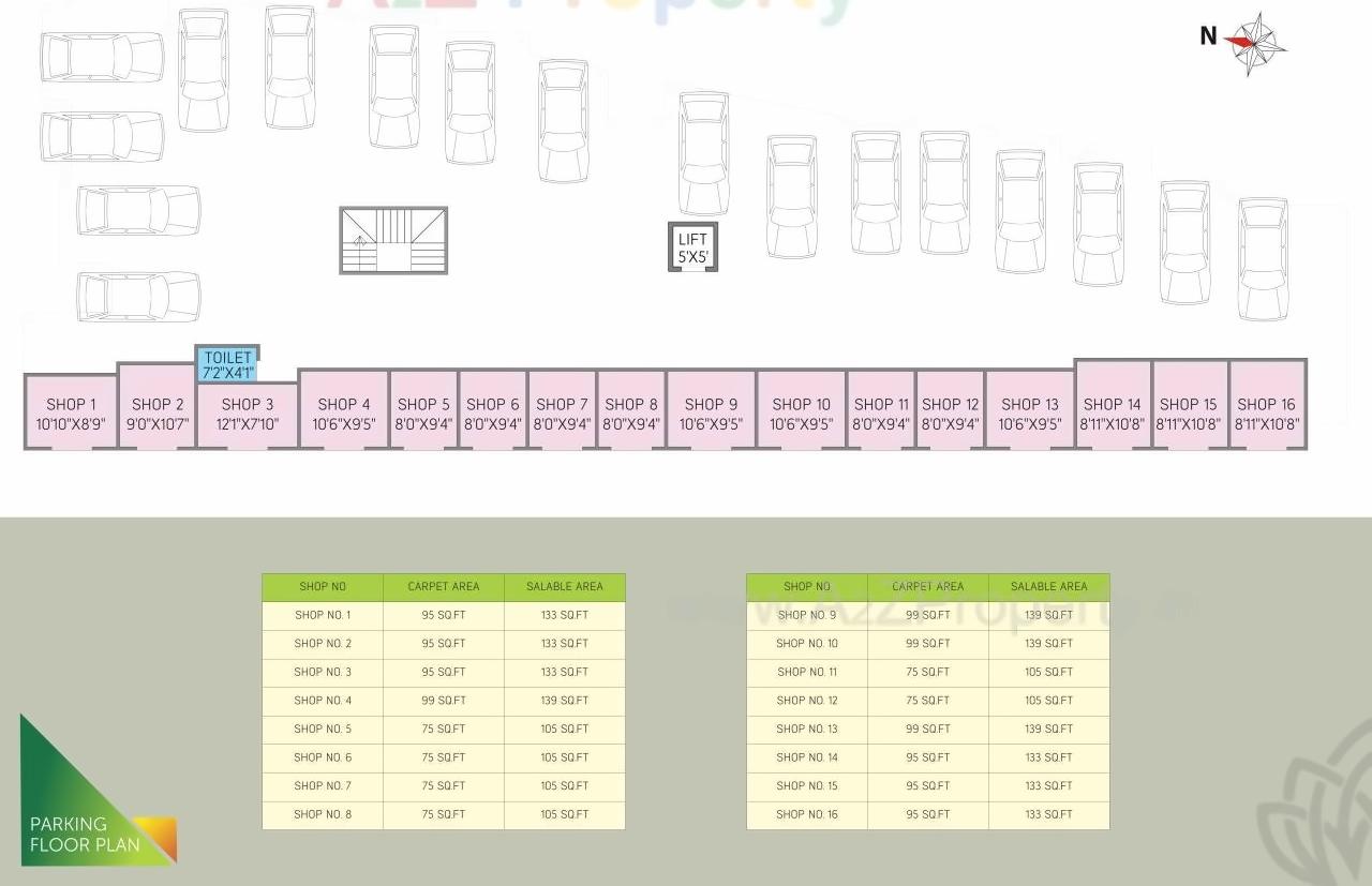 Layout of real estate project Shravak Niwas located at Dive, Pune, Maharashtra