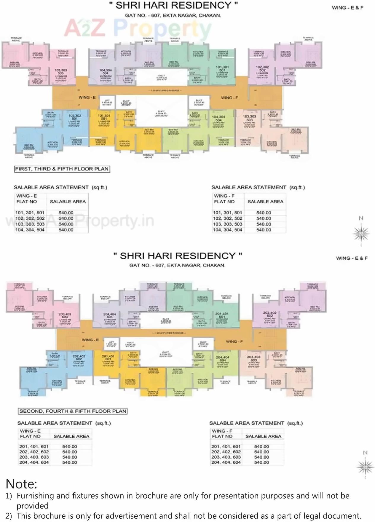 Layout of real estate project Shree Hari Residency located at Chakan-ct, Pune, Maharashtra