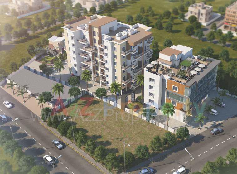 3D Elevation of real estate project Shreeram Mareegold located at Lohgaon, Pune, Maharashtra