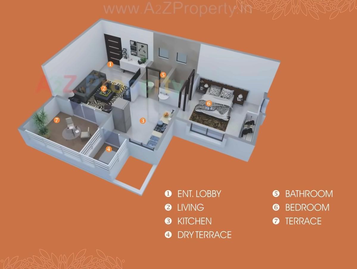 Layout of real estate project Shreeram Mareegold located at Lohgaon, Pune, Maharashtra