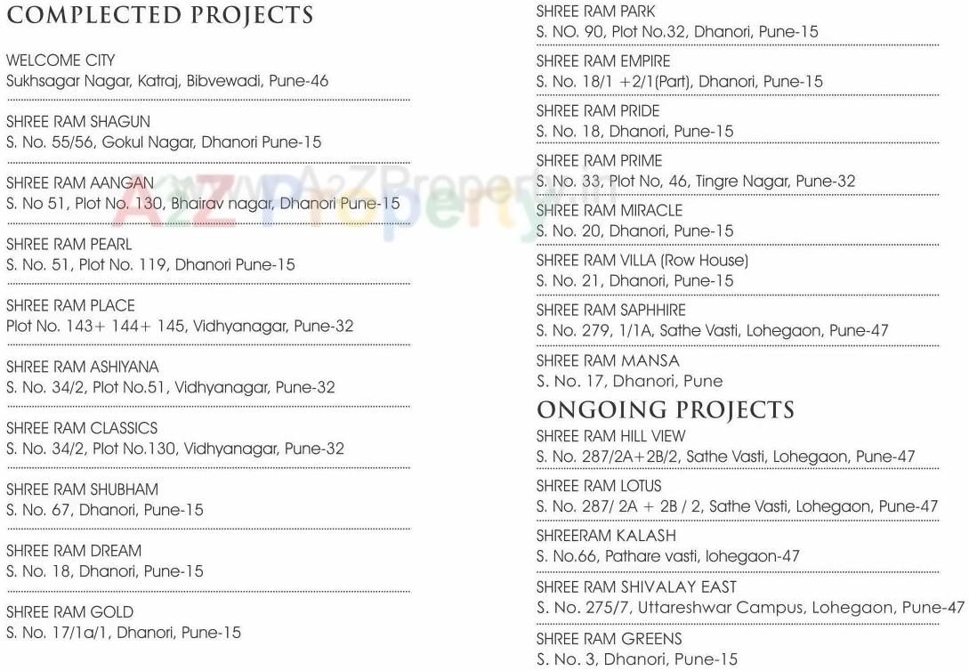  of real estate project Shreeram Mareegold located at Lohgaon, Pune, Maharashtra