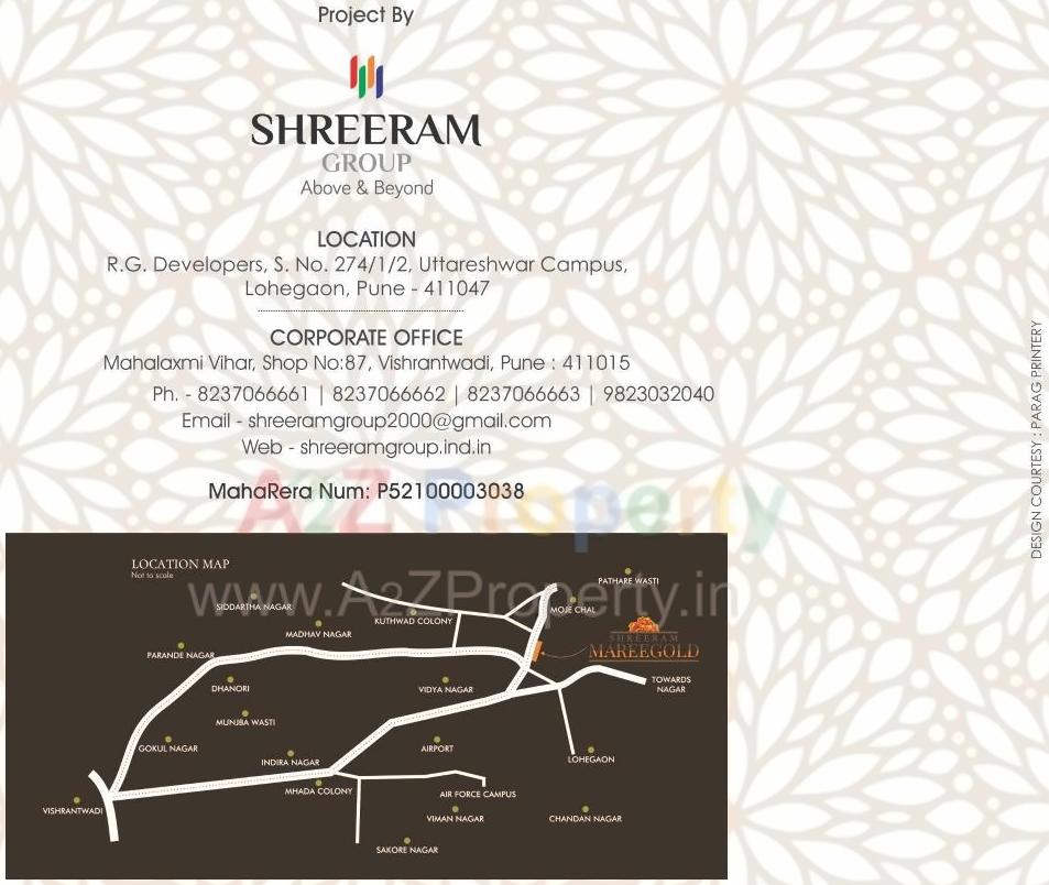  of real estate project Shreeram Mareegold located at Lohgaon, Pune, Maharashtra