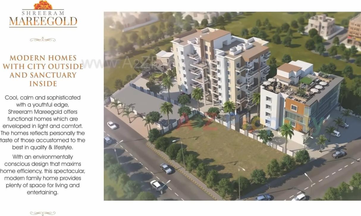 3D Elevation of real estate project Shreeram Mareegold located at Lohgaon, Pune, Maharashtra