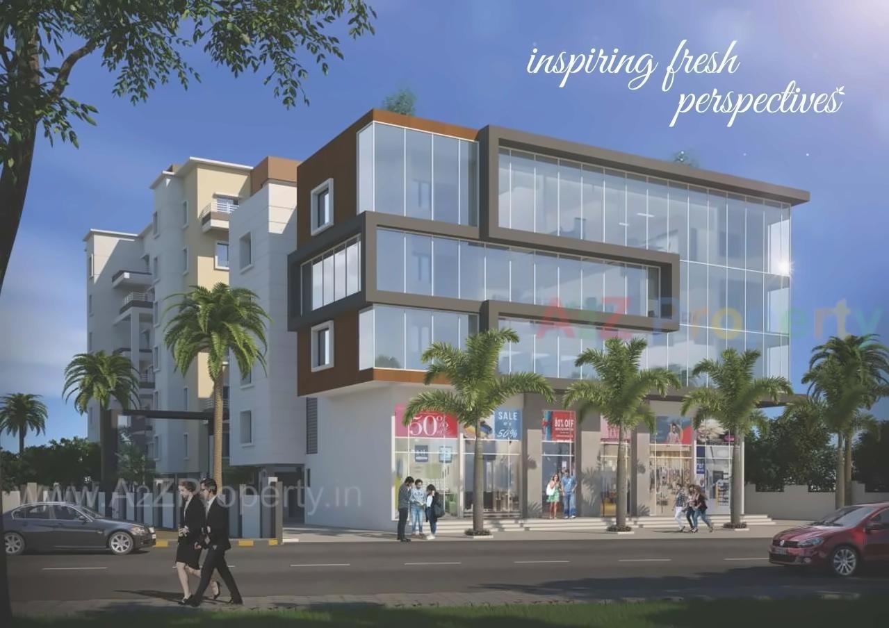 3D Elevation of real estate project Shreeram Mareegold located at Lohgaon, Pune, Maharashtra